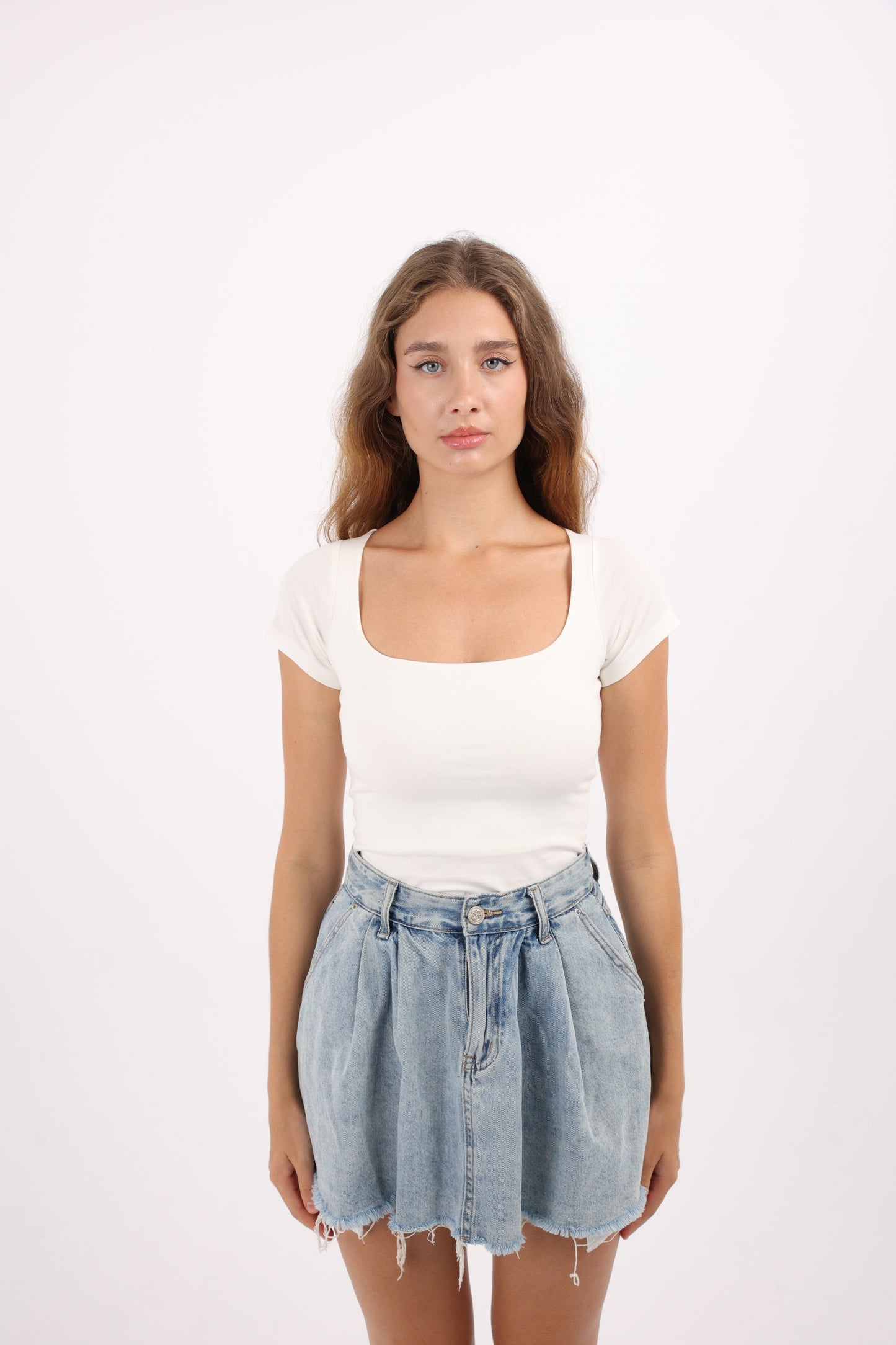 Square Neck Contour Top
