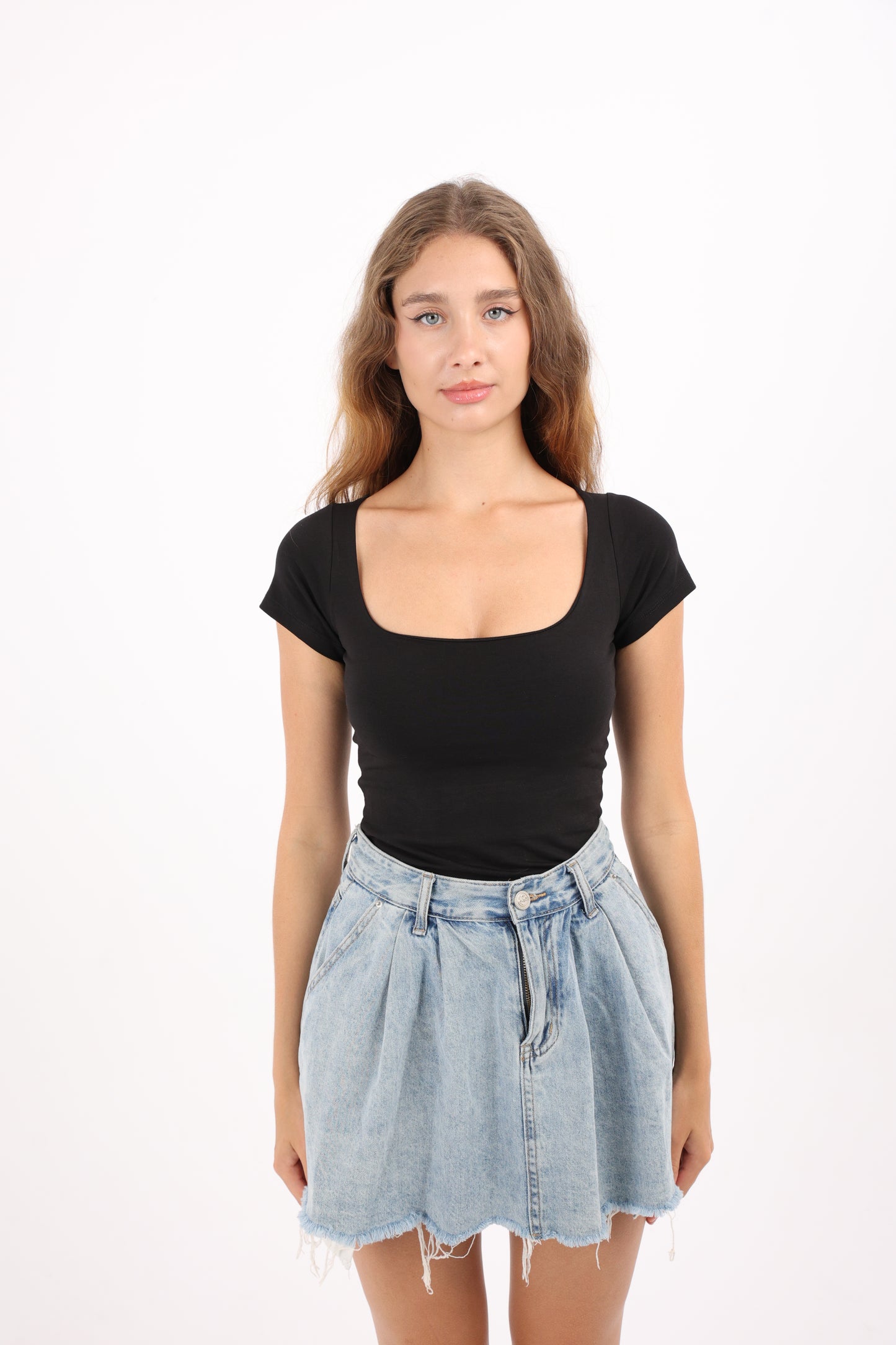 Square Neck Contour Top