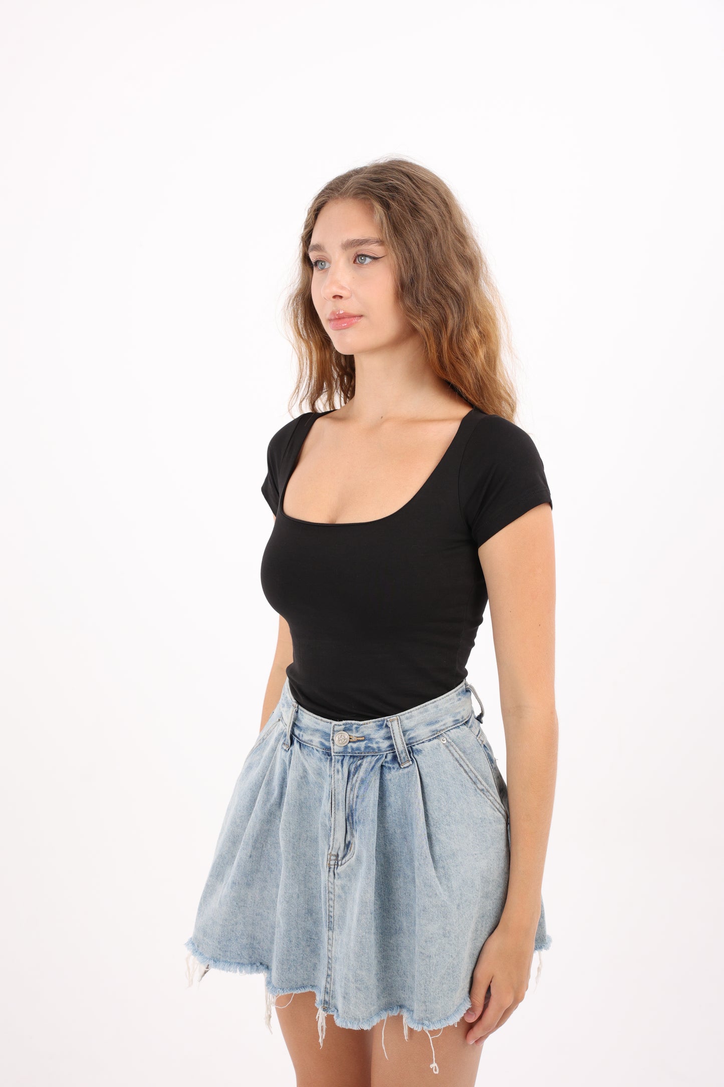 Square Neck Contour Top
