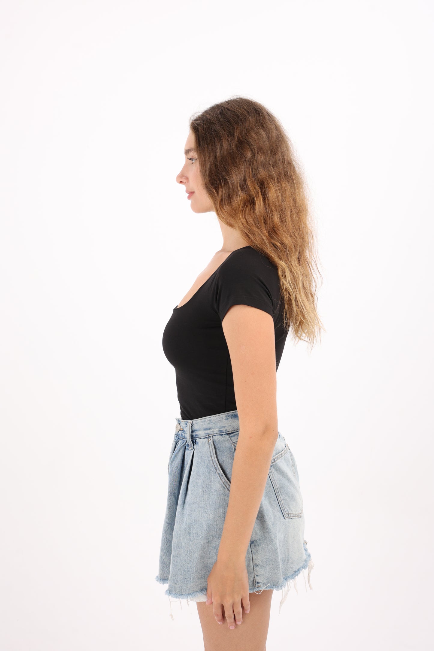 Square Neck Contour Top