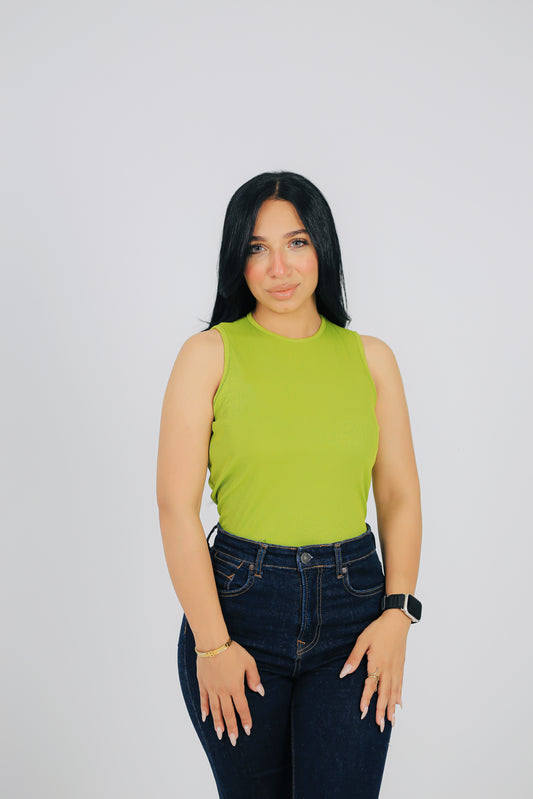 Crewneck Soft  Ribbed Tank Top