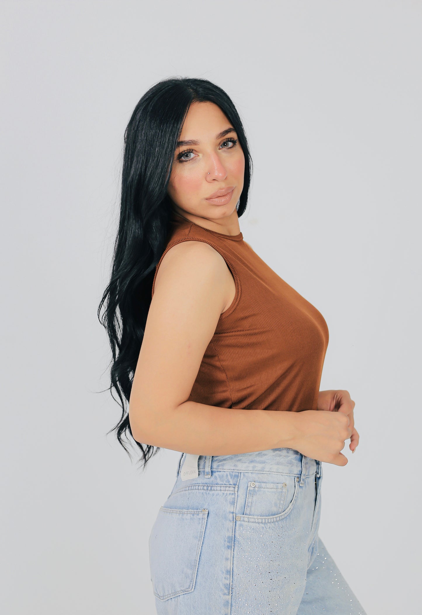 Crewneck Soft  Ribbed Tank Top