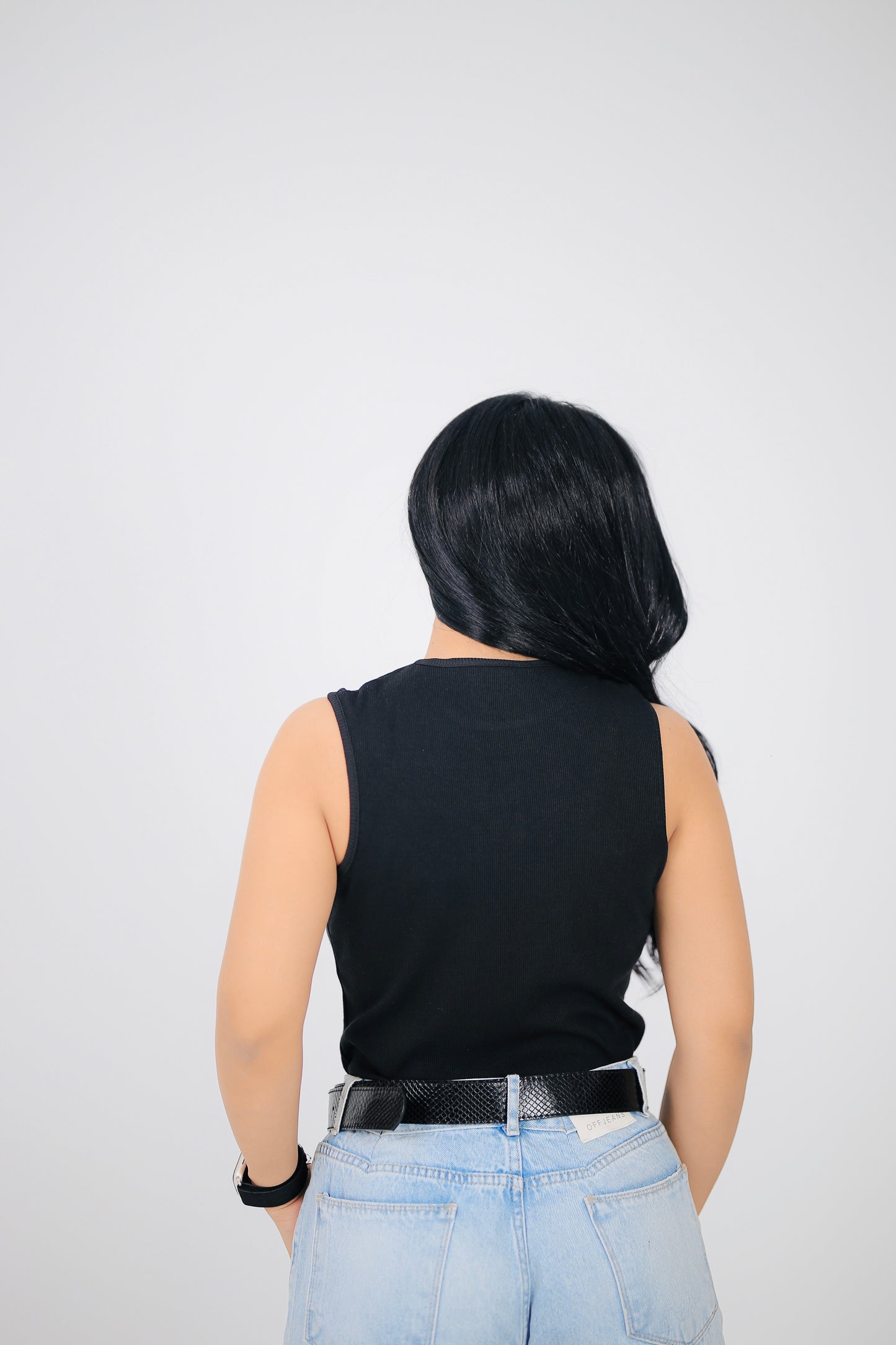 Crewneck Ribbed Tank Top