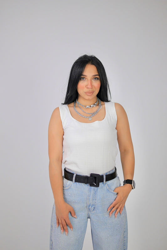 Top Cut Ribbed Knit